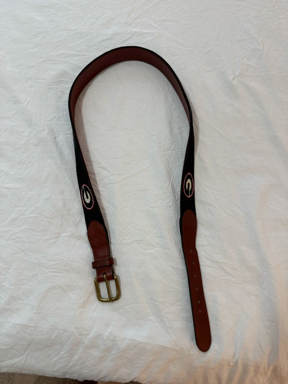 Smathers & Branson Georgia G Belt (Black) - 34